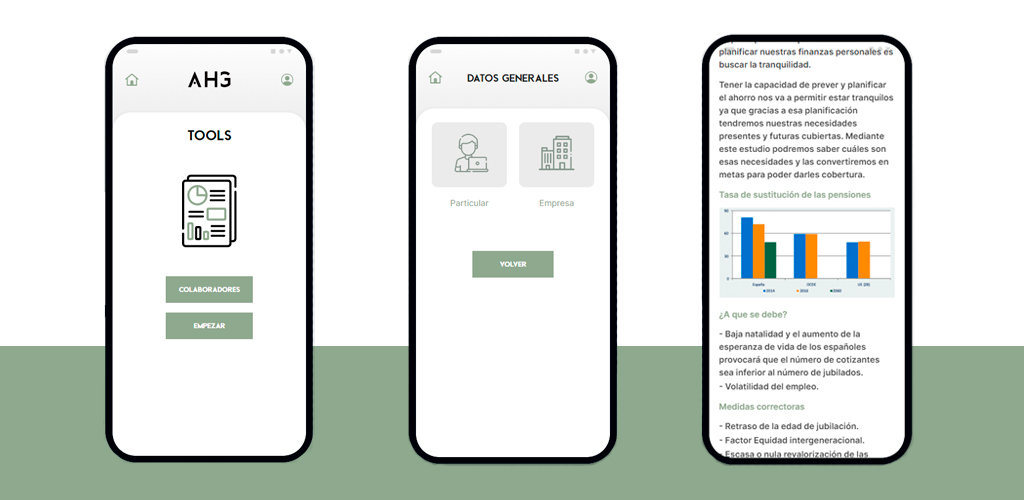 Montaje de la app de AHG Tools